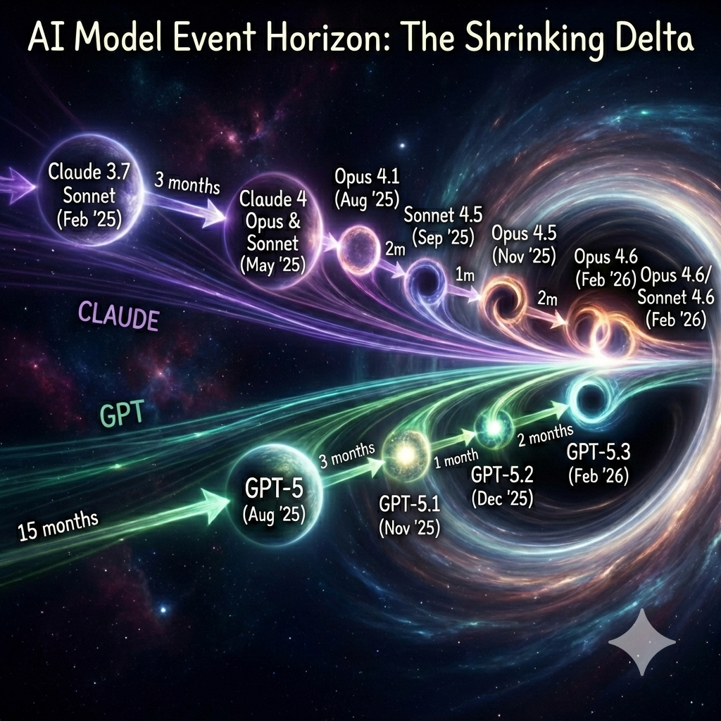 AI Model Event Horizon — The Shrinking Delta